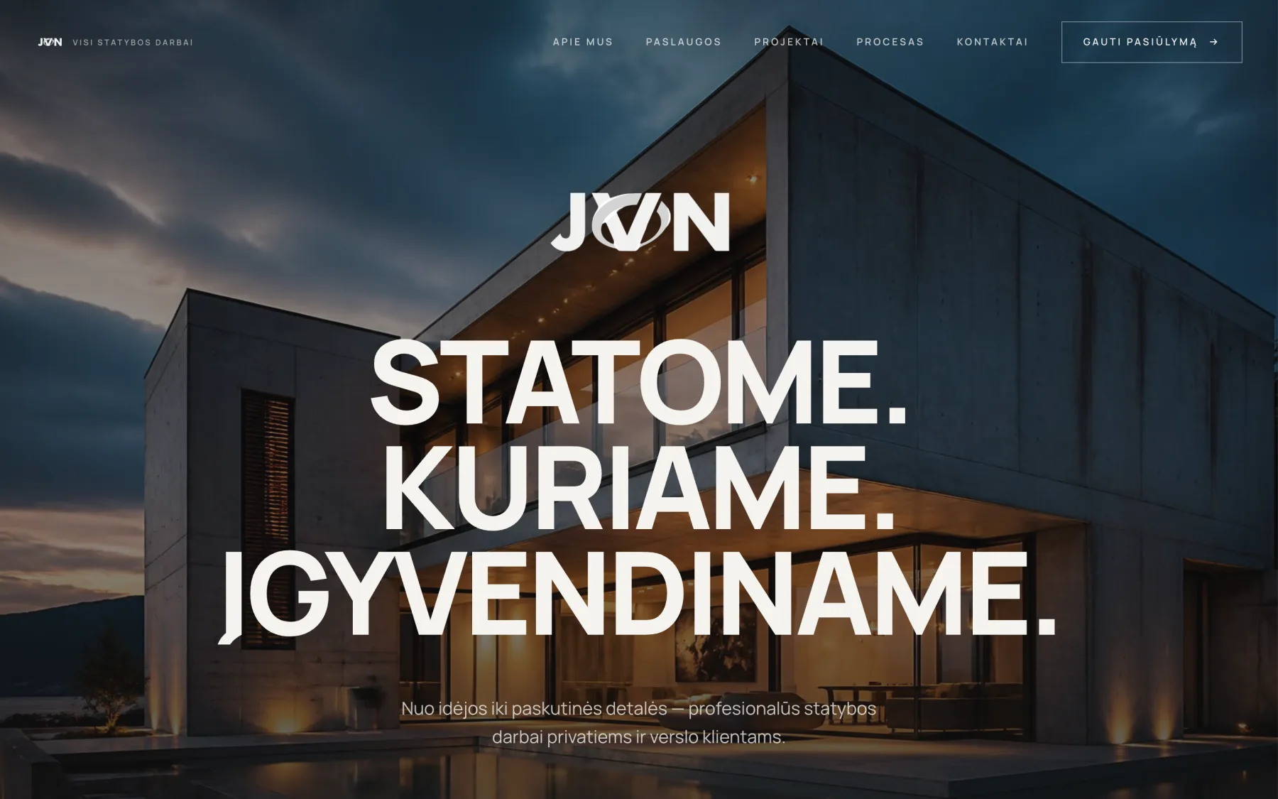 JVN website homepage