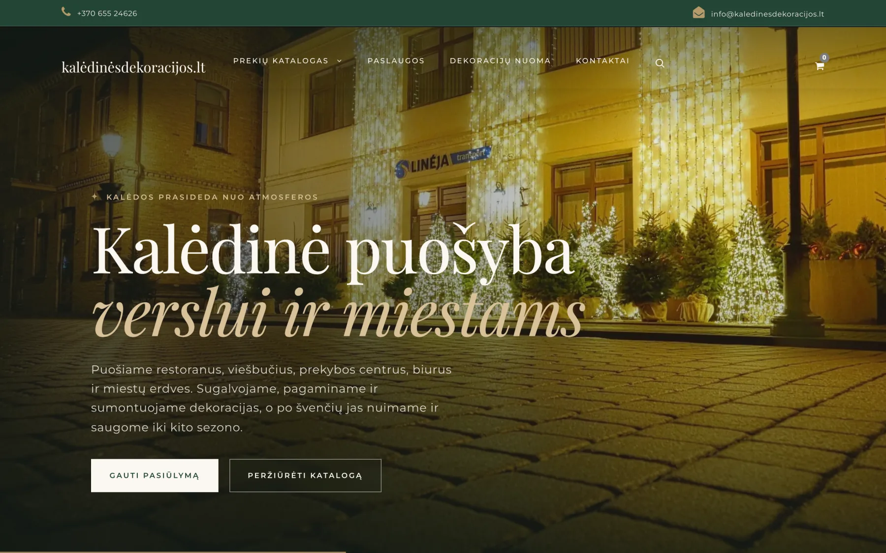 Kalėdinės dekoracijos website